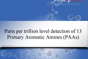 Image of Jordi Labs Case Study on Primary Aromatic Amines (PAAs) Detection