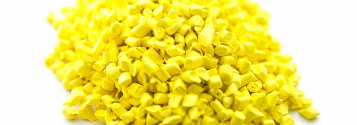 Picture of Yellow polymer granules