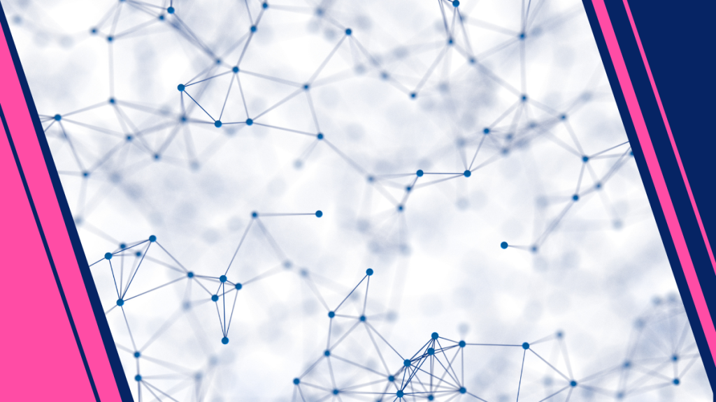 Visualization of molecules on a off white background