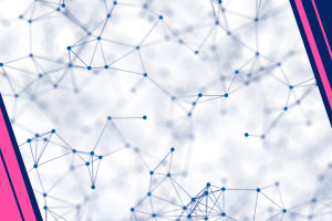 Visualization of molecules on a off white background