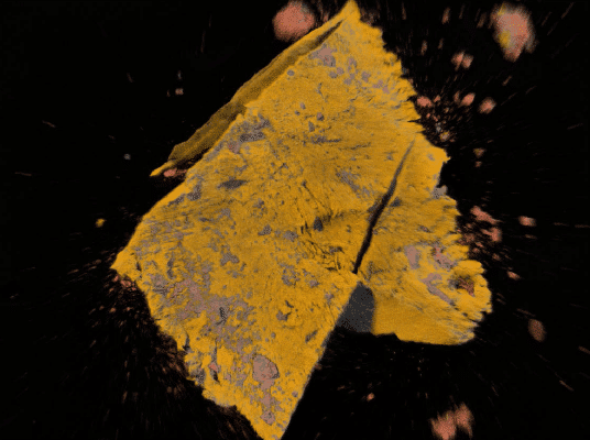 Image of a particle. Jordi Labs uses FTIR-microscopy and SEM-EDX to identify particles, as well as providing information about shape, size and surface topography.